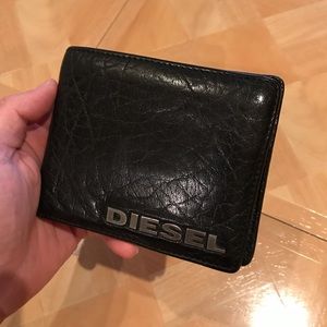DIESEL black leather wallet